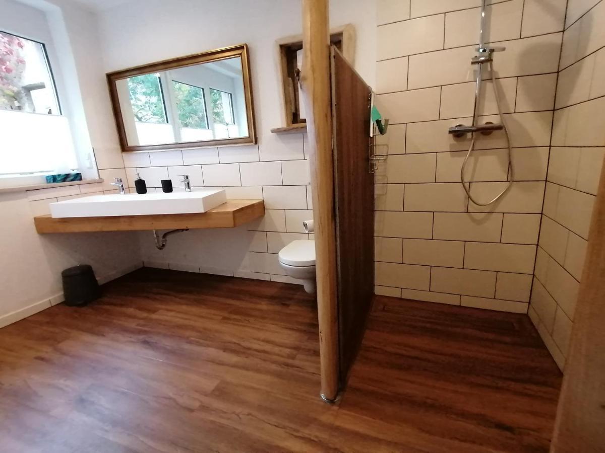 85 Qm Wohnung Pauluste Mit Terasse Und Garten 罗斯托克 外观 照片