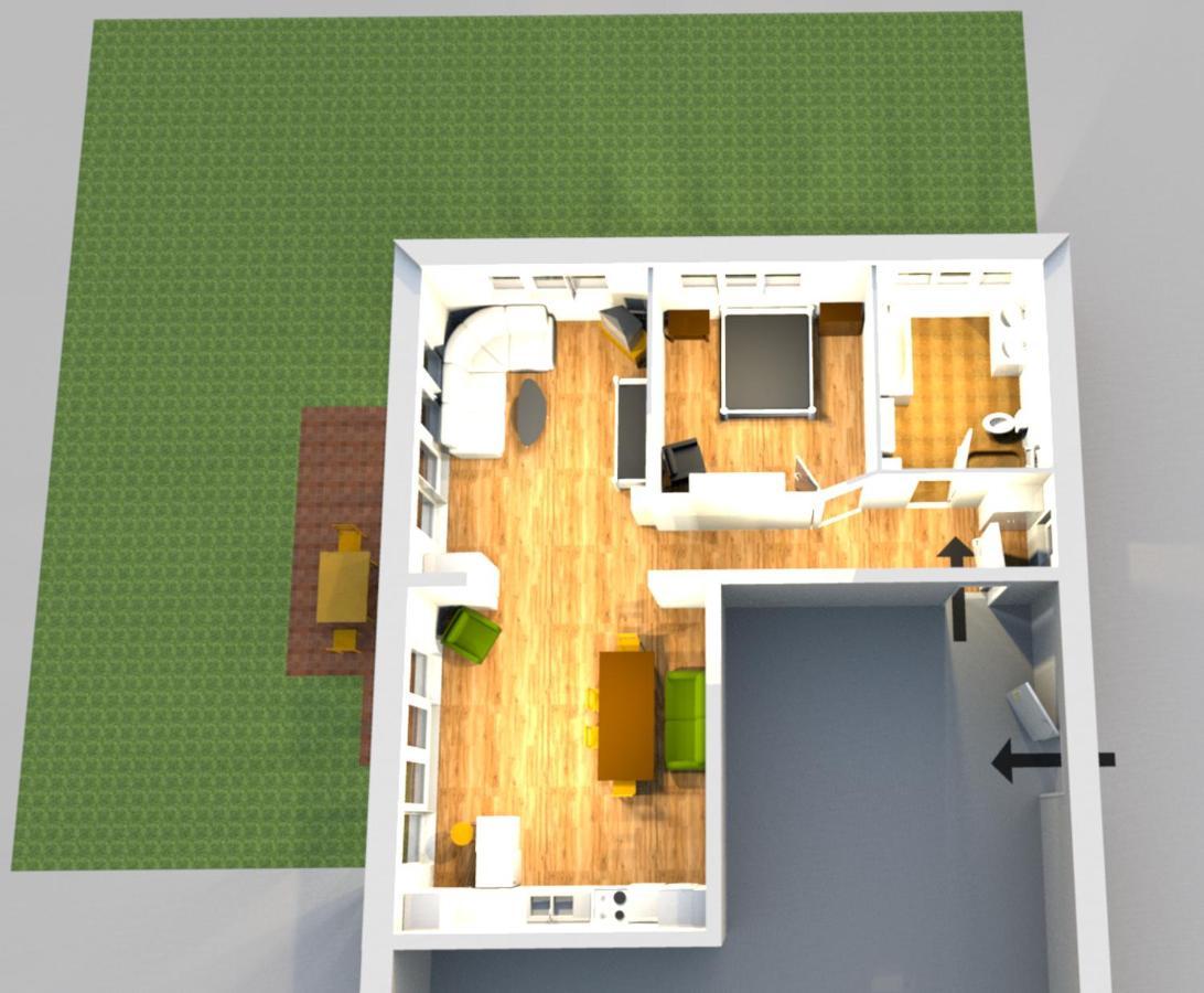 85 Qm Wohnung Pauluste Mit Terasse Und Garten 罗斯托克 外观 照片